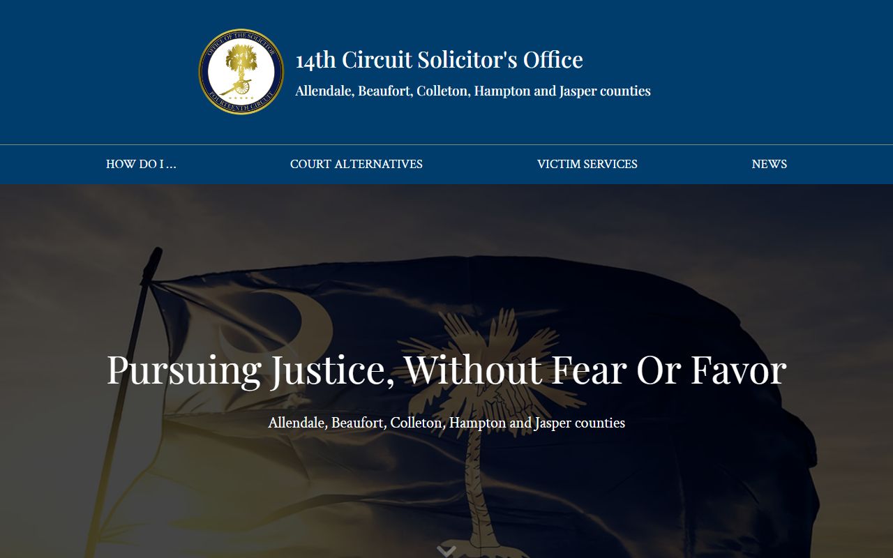 Beaufort County criminal court records Fourteenth Circuit Solicitor