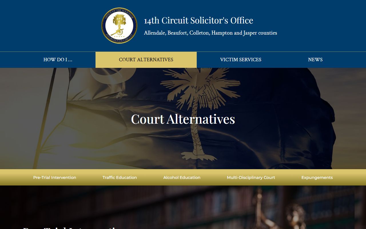 Beaufort County criminal court records Solicitor court alternatives