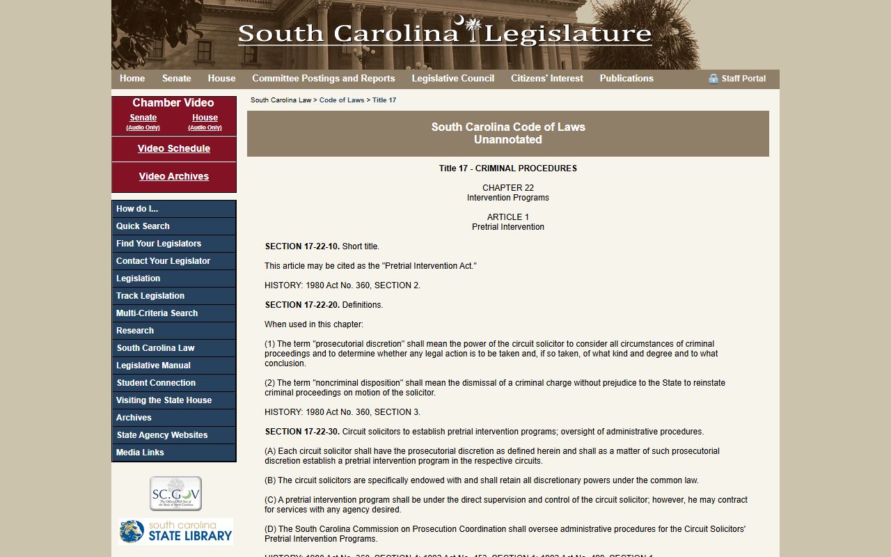 Beaufort County criminal court records South Carolina expungement statutes